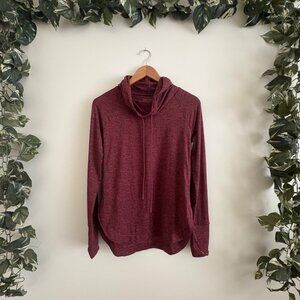 Athleta Athletic Uptempo Pullover Hoodie Heathered Maroon NWT Women’s Size XS